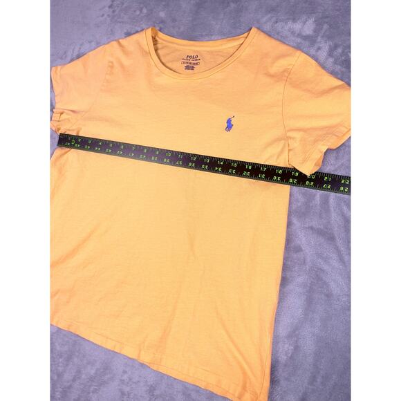 Polo Ralph Lauren Short Sleeve Shirt XL Crew Neck Creamsicle Cotton Polo Pony - Picture 4 of 7